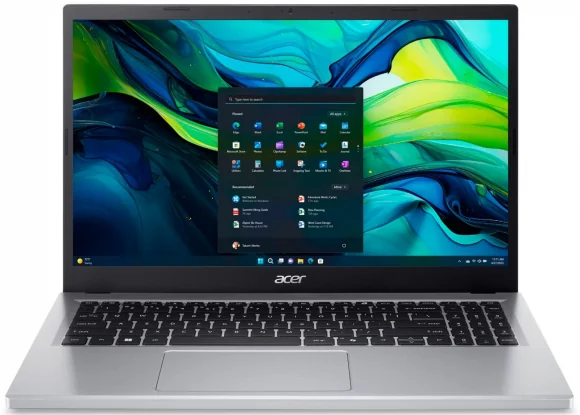 Nešiojamas kompiuteris Acer Aspire Go 15 AG15-32P-3249 15.6 IPS N355 16GB 512SSD CZ/ SK W11 Silver