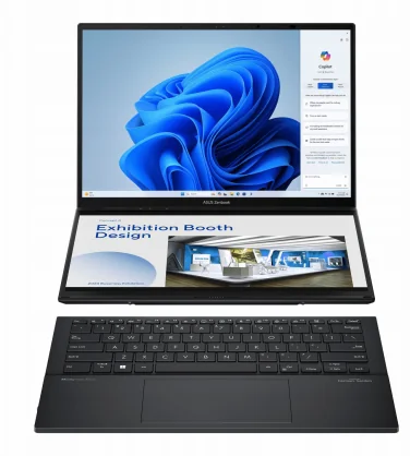 Nešiojamas kompiuteris Asus ZenBook Duo UX8406CA-QL121W 14 OLED 255H 32GB 1SSD EN W11 Black