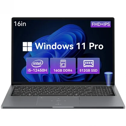 Nešiojamas kompiuteris Blackview AceBook-12K1 16 FHD+ IPS i5-12450H 16GB 512SSD EN W11Pro Gray