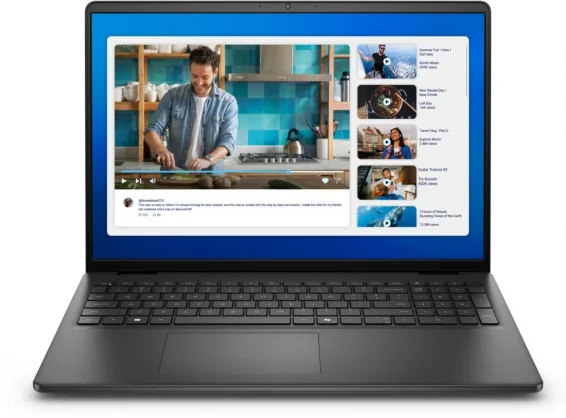 Nešiojamas kompiuteris Dell 16 DC16250 16 FHD+ 120U 16GB 1SSD EN W11 Black