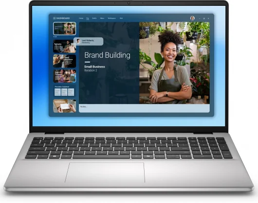 Nešiojamas kompiuteris Dell 16 DC16251 16 FHD+ 120U 16GB 512SSD EN W11 Platinum Silver