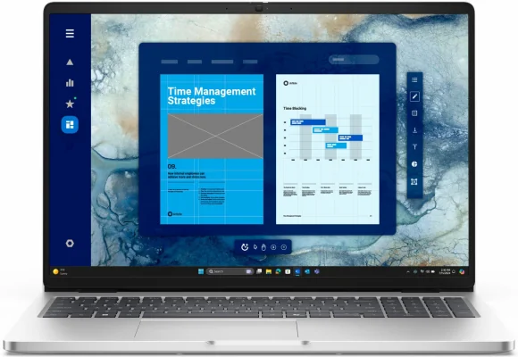 Nešiojamas kompiuteris Dell Pro 16 PC16250 16 FHD+ IPS 255U 16GB 512SSD EN W11Pro Silver