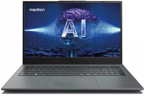Nešiojamas kompiuteris Medion Akoya E15443 15.6 FHD 125H 16GB 512SSD EN W11 Gray