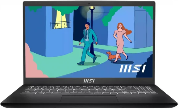 Nešiojamas kompiuteris MSI Modern 15 B7M-477NL 15.6 FHD R7-7730U 16GB 1SSD EN W11 Black