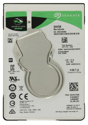 Nešiojamojo kompiuterio kietasis diskas (HDD) Seagate ST500LM030 Barracuda Guardian 6Gb/ s 2.5® 500GB