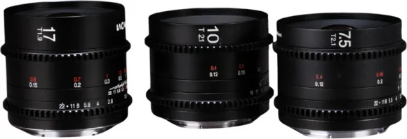 Objektyvas Laowa MFT Cine Prime 3-Lens Wide Bundle (7.5mm, 10mm, 17mm)