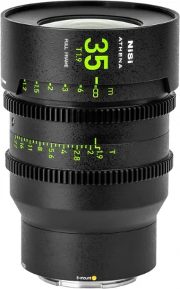 Objektyvas NiSi Cine Lens Athena Prime 35mm T1.9 E-Mount (Without Drop-in Filter)