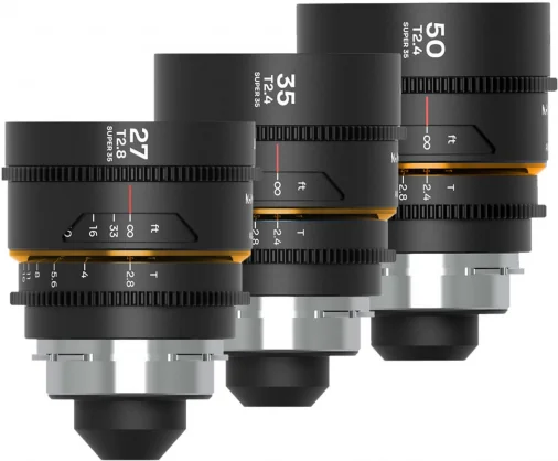 Objektyvas Venus Optics Laowa Nanomorph S35 Bundle (27,35,50mm) Amber Cine Arri PL+EF