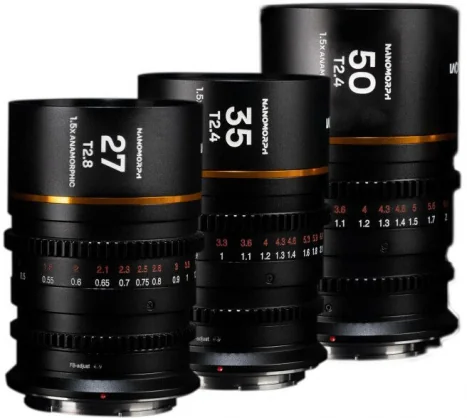 Objektyvas Venus Optics Laowa Nanomorph S35 Bundle (27,35,50mm) Amber Cine for Sony E