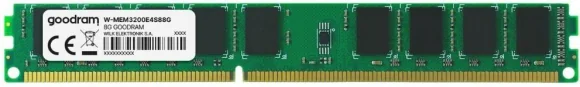 Operatyvioji atmintis Goodram „Green“ 8GB DDR4 3200MHz ECC UDIMM W-MEM3200E4S88G