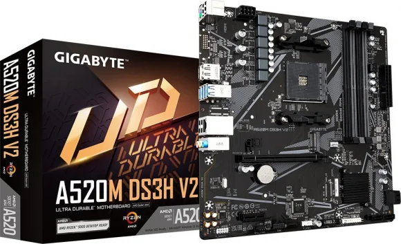 Pagrindinė plokštė Gigabyte A520M DS3H V2
