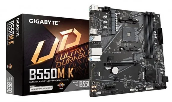 Pagrindinė plokštė Gigabyte B550M K