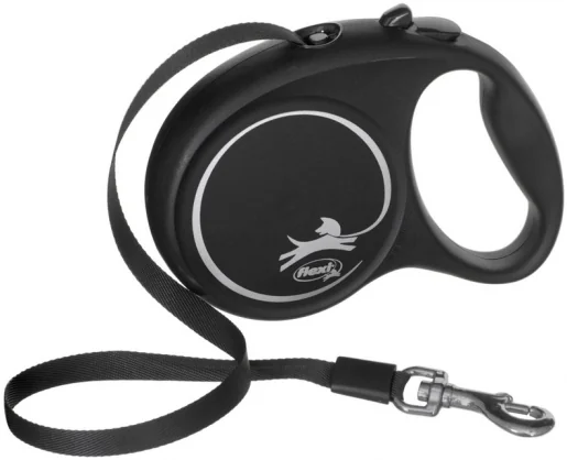 Pavadėlis Flexi Flexi automatic leash Black Design M tape 5 m color black.