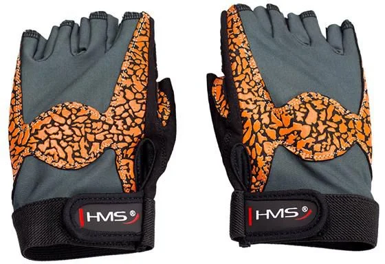 Pirštinės HMS HMS Gym Gloves RST03 orange-gray r. S (17-63-225).