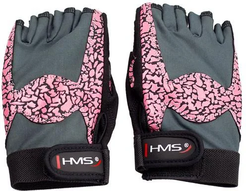 Pirštinės HMS HMS Gym Gloves RST03 pink-gray r. L (17-63-222).