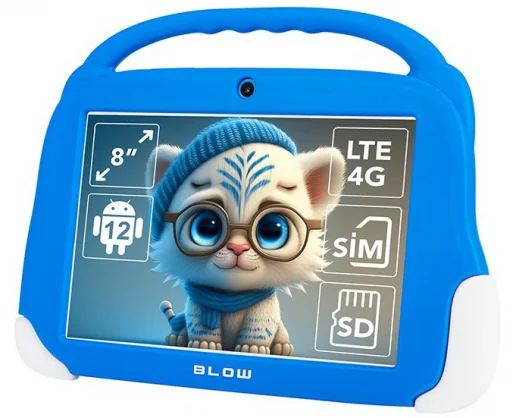 Planšetinis kompiuteris Blow KidsTAB8 8" 4GB 64GB 4G Blue