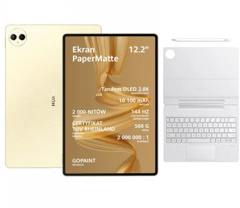Planšetinis kompiuteris Huawei MatePad Pro 12,2" 12GB 512GB PaperMatte Gold + Keyboard