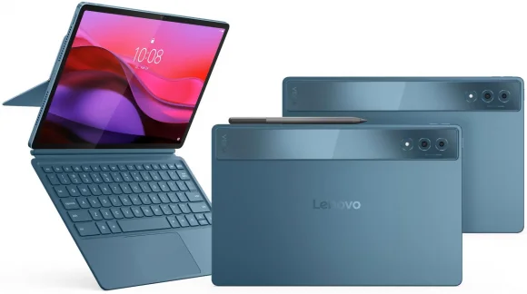 Planšetinis kompiuteris Lenovo Yoga Tab Plus 12.7" 16GB 256GB EN Teal Keyboard + Stylus ZAEG0018NL