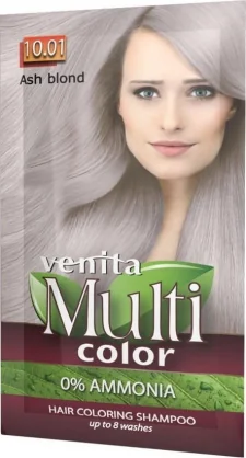 Plaukų dažai NoName VENITA_MultiColor coloring shampoo 10.01 Ash Blonde 40g
