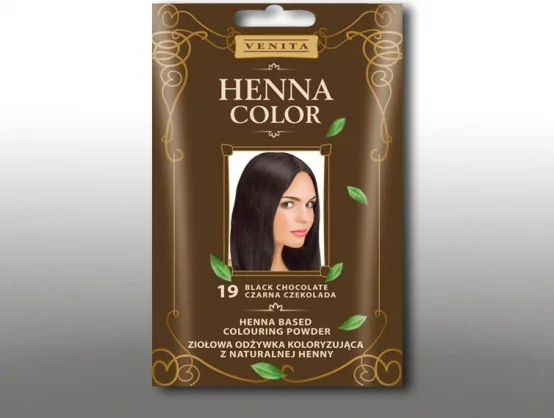 Plaukų dažai Venita Venita Ziołowa odżywka koloryzująca Henna Color 30g 19 Czarna czekolad