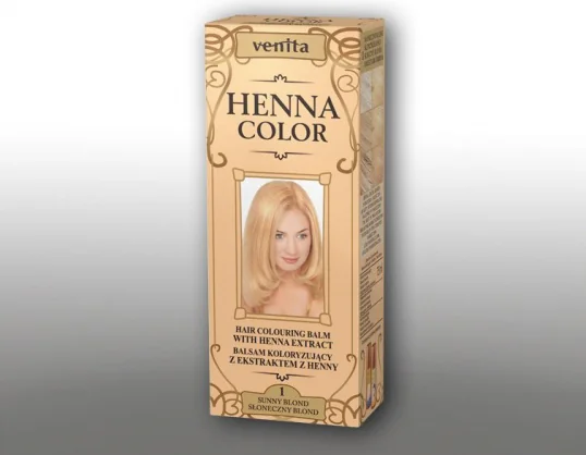 Plaukų dažai Venita Venita Ziołowe Balsamy Henna Color 1 Słoneczny blond 75ml