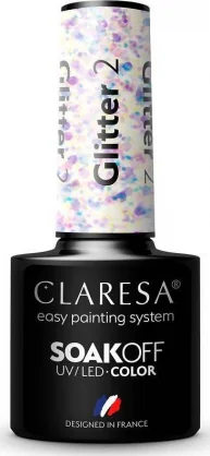Produktas Claresa Claresa Claresa Soak Off UV/ LED Glitter lakier hybrydowy 2 5g