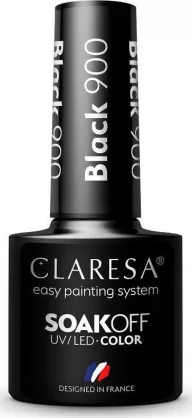 Produktas Claresa Claresa Soak Off UV/ LED Color lakier hybrydowy 900 Black 5ml