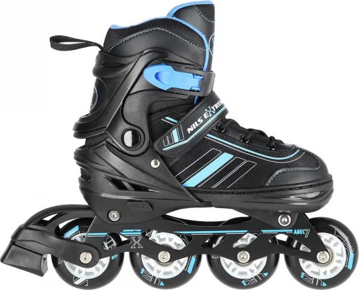 Riedučiai NILS Extreme _7288063 NH18191 2in1 BLACK-BLUE SIZE M. L(39-43) INLINE SKATES WITH D