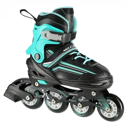 Riedučiai NILS Extreme NILS EXTREME NH18190 2IN1 SKATES BLACK/ BLUE SIZE. M (34-38)) WITH INTE