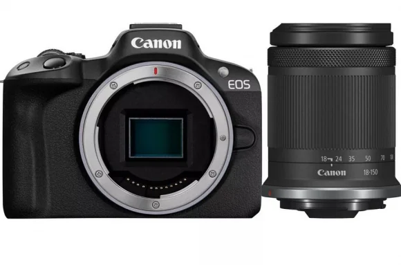 Sisteminis fotoaparatas Canon EOS-R50 + RF-S 18-150mm F3.5-6.3 IS STM Black
