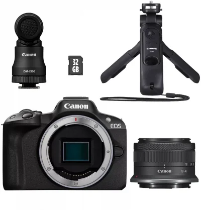 Sisteminis fotoaparatas Canon EOS-R50 RF-S 18-45mm Creator Kit