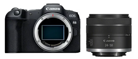 Sisteminis fotoaparatas Canon EOS-R8 + RF 24-50mm F4.5-6.3 IS STM Kit