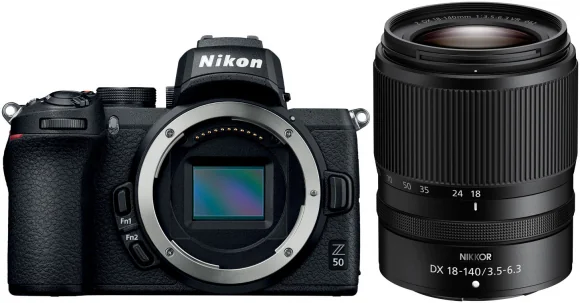 Sisteminis fotoaparatas Nikon Z50 + Nikkor Z DX 18-140mm f/ 3.5-6.3 VR Black