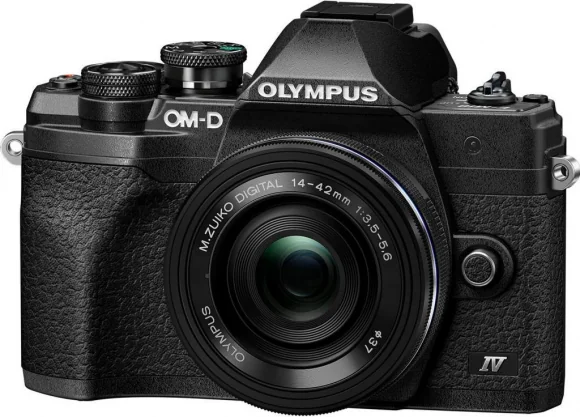 Sisteminis fotoaparatas Olympus OM-D E-M10 M IV komplektas 14-42 mm juodas