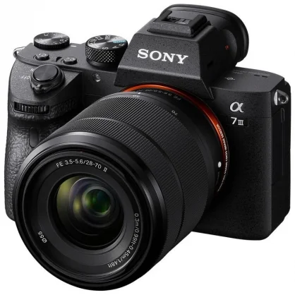 Sisteminis fotoaparatas Sony Alpha A7 III + SEL 28-70 mm f/ 3.5 Black