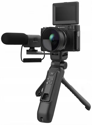 Skaitmeninis fotoaparatas Agfaphoto Realishot VLG-4K Vlogging Kit Black