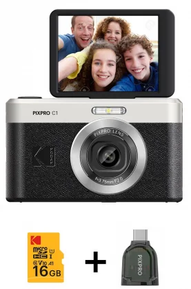 Skaitmeninis fotoaparatas Kodak Pixpro C1 Bundle Black/ Silver