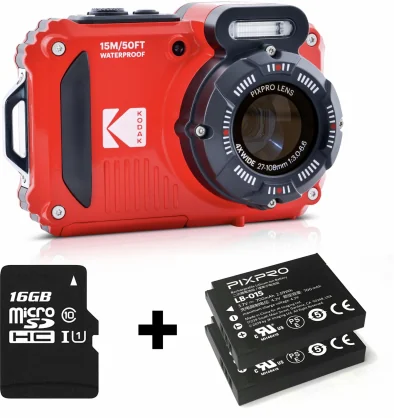 Skaitmeninis fotoaparatas Kodak WPZ2 Special Pack Red