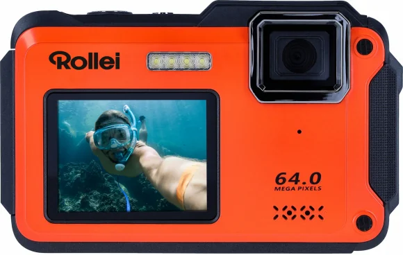 Skaitmeninis fotoaparatas Rollei Sportsline 64 Selfie Orange