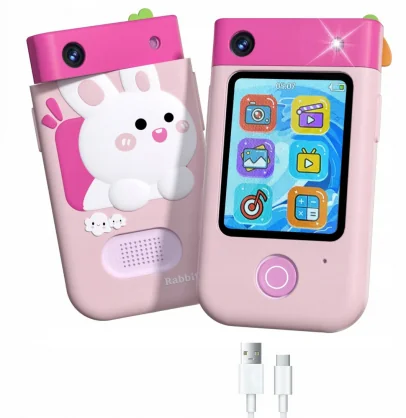 Skaitmeninis fotoaparatas Xrec Digital Camera 48mp BLS-I9 Pink Rabbit