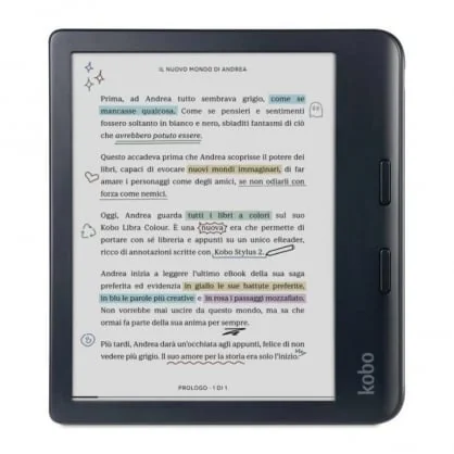 Skaityklė KOBO N428-KU-BK-K-BU "Libra Colour Stylus" Black