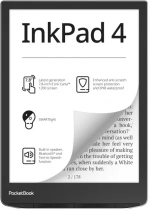 Skaityklė Pocketbook PB743G-U-WW InkPad 4 7,8" Black