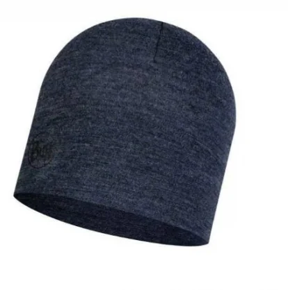 Skrybėlę Buff BUFF MERINO MIDWEIGHT BEANIE MELANGE NIGHT BLUE