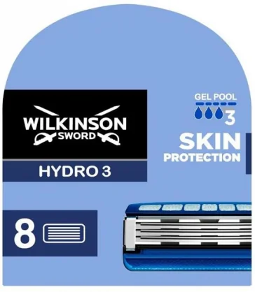 Skustuvas Wilkinson Sword Hydro 3 Skin Protection 8 blades