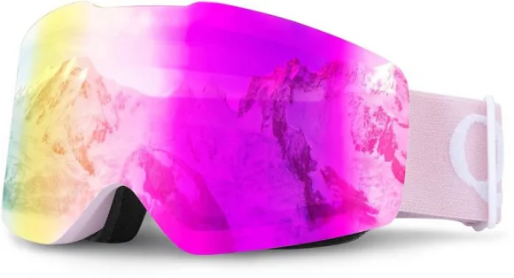 Slidinėjimo akiniai Qunature Frameless Ski Goggles Pink