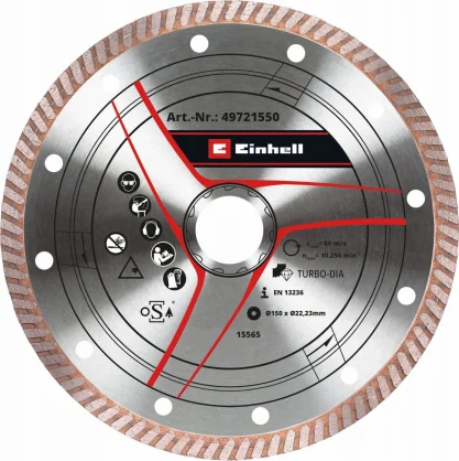 Šlifavimo mašina Einhell EINHELL diamond cutting disc thin, O 150 x 1.6mm for cordless angle gr