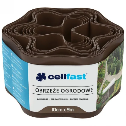Sodo dekorai Cellfast Cellfast Obrzeże ogrodowe brąz 10cm x 9m (30-011)