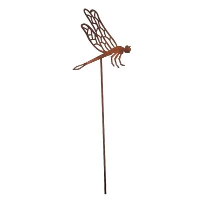 Sodo dekorai Esschert Design DECORATION DAGONFLY RUST 10.2X0.4X38CM