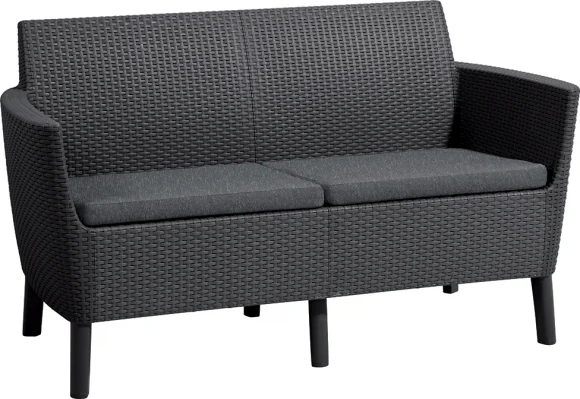 Sodo sofa Keter Garden Salemo 2 Seater Sofa Grey