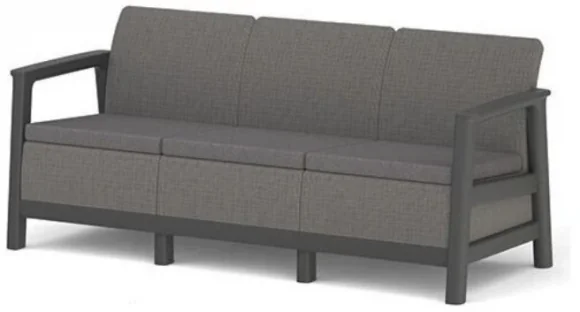 Sodo sofa Keter Scandi Linea 3 Seater Sofa Grey